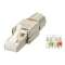 Prise métal RJ45 blindée CAT6A pour câble de 24 -22AWG - montage sans outil|Erard-EAD722319