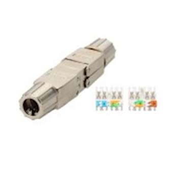 raccord métal RJ45 blindé CAT6A pour câble de 24 à 22AWG - Montage sans outil|Erard-EAD722327