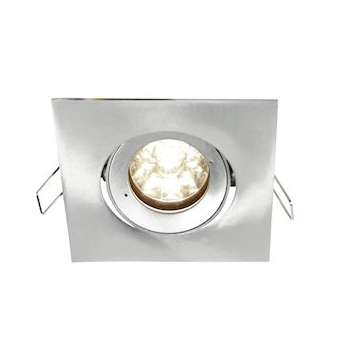 Spot BE BEST DESIGN GU10 carré orientable, alu brossé IP65|Europole-POL246543
