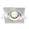 Spot BE BEST DESIGN GU10 carré orientable, alu brossé IP65|Europole-POL246543