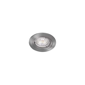 Spot BE GOOD - 1/4 de tour GU10 rond fixe, alu brossé IP20|Europole-POL2618