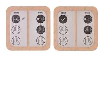 Witty accessoire lot stickers IOT (face avant) (libre, à clé)|Hager-HAGXEVA300