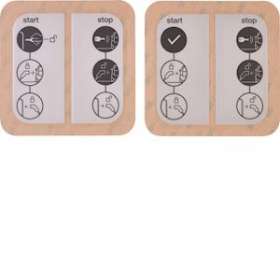Witty accessoire lot stickers IOT (face avant) (libre, à clé)|Hager-HAGXEVA300