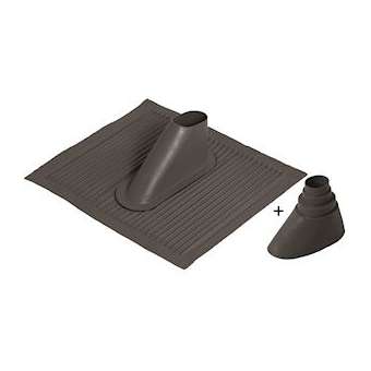 Tuile aluminium couleur noire + cône d'étancheité|Evicom-EVCFTU0741NOIR