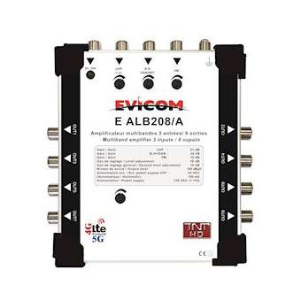 Centrale mulibandes 3 entrées 8 sorties|Evicom-EVCEALB208A