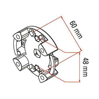 tm2 sup45 - clip support_1pc|Faac france-FAAA4506_0574S