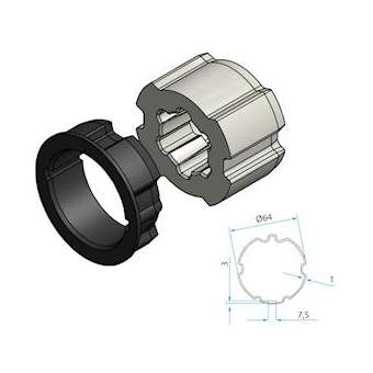 tm2 adaptateur ad45 pr tube zf 64|Faac france-FAAA4505_0509S