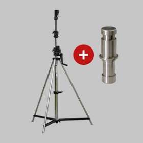 Kit: trépied à manivelle Premium, avec adaptateur (raccord du trépied|Sonlux-OUX95-0060-0014.D
