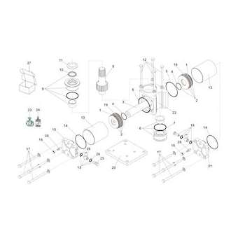 verin standard 100DEG operateur 750|Faac france-FAA108757