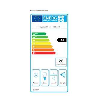 Groupe aspirant inox 50cm technologie Green Tech|Falmec-MECGRUPTEC3130