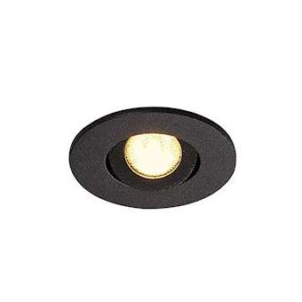 NEW TRIA 40, rond, LED, noir 3000K 30DEG alim & clips ressorts inclus|SLV-DC5113970