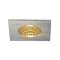 PATTA-I encastré plafond carré alu brossé 12W 3000K, 38DEG, alim incluse