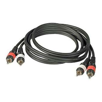 Câble RCA 5m, Câble de signal assemblé, 2x RCA + 2x RCA, 5m|Sonoprof-ONF00009491