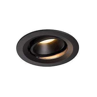 NUMINOS MOVE M, encastré plafond orientable, 55DEG, noir, LED, 17,55W, 3000K|SLV-DC51003583