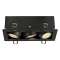 KADUX, encastré carré, 3 LED, noir, 21W, 3000K, 38DEG, alim incluse