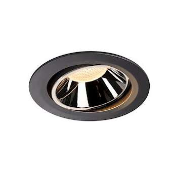 NUMINOS MOVE XL, encastré plafond orientable, 55DEG, noir/chrome, LED 37,4W 3000|SLV-DC51003729