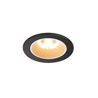 NUMINOS S, encastré de plafond, 55DEG, noir/blanc, LED, 8,6W, 3000K, IP20/IP44|SLV-DC51003800