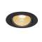 NEW TRIA 68, encastré de plafond intérieur, simple, rond, noir, LED, 12W, 2700K,