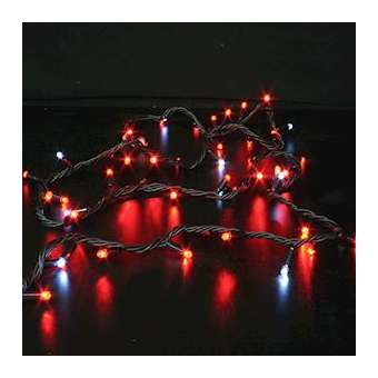 ORIGINAL- Guirlande 20m - 200LED Rouge pétillant - câble noir - 230V|Festilight-FEH54380-2-B2-Z