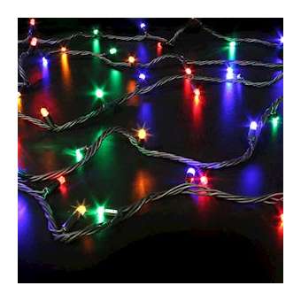 ORIGINAL- Guirlande 20m - 200LED Multicolore fixe - câble noir - 230V|Festilight-FEH50385-2-BM-Z