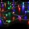 ORIGINAL- Guirlande 20m - 200LED Multicolore fixe - câble noir - 230V