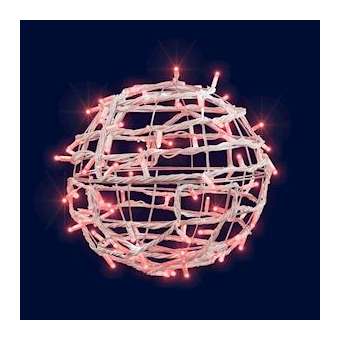 SATURN - Sphère ø40cm - 100LED Rouge pétillant - 230V|Festilight-FEH98604-AWP2-Z