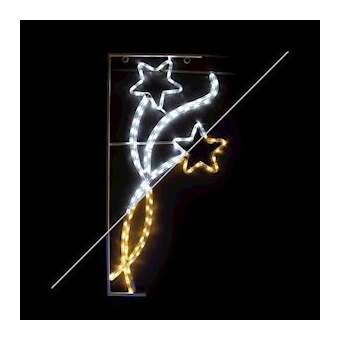 HADAR- Motif étoiles H90xL44cm 120LED Blanc/chaud- animé - 36V|Festilight-FEH40539-09