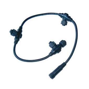 Collecteur Noir HO5RNF 0.5m 3 Sorties|Festilight-FEH90380-B-Z