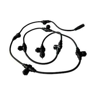 Collecteur Noir HO5RNF 8 Sorties - 2m|Festilight-FEH90390-B-Z