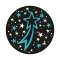 GOBO - motif filante - Ø54mm - 2 couleurs - blanc/bleu