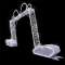 ARCHE CADEAU H3,50m x L5,70m LED blanc + drapé pétillant 230V|Festilight-FEH43439LED-0P0