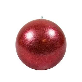 BOULE INCASSABLE Ø15cm - rouge paillettes|Festilight-FEH94215-BH15