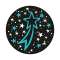 GOBO - motif filante - Ø30mm - 2 couleurs - blanc/bleu