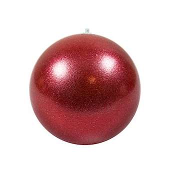 BOULE INCASSABLE Ø22cm - rouge paillettes|Festilight-FEH94222-BH15