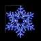 Motif Flocon H0.8x0.69m LED bleu pét 230V
