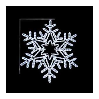 Motif Flocon H0.8x0.69m LED blanc pét 230V|Festilight-FEH43184LED-P0