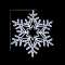 Motif Flocon H0.8x0.69m LED blanc pét 230V