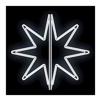 GALINA - Motif Etoile 3D - lot de 2 demi-motifs - Diam 80cm - néon led - 230V|Festilight-FEH40563LED-0