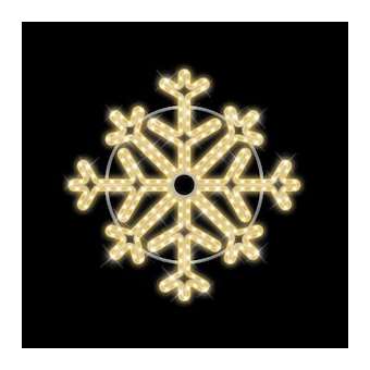 FLAKE-Suspension Flocon H55cm - LED BC pét - Impression 3D|Festilight-FEH46494-P9