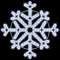 FLAKE-Suspension Flocon H55cm - LED blanc pét - Impression 3D
