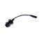 Adaptateur B22 L.28cm câble noir 230V