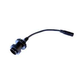 Adaptateur E27 L.28cm câble noir 230V|Festilight-FEH90254-B