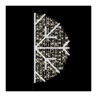 SNOWFLAKE - Motif H1,8mxL0,9m - LED blanc pétillant - 230V|Festilight-FEH43226LED-0P9