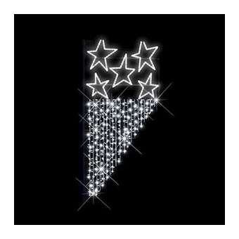 DIVA - Motif poteau Eclat - H2x1m - LED blanc/blanc chaud pétillant - 230V|Festilight-FEH43060LED-0P0