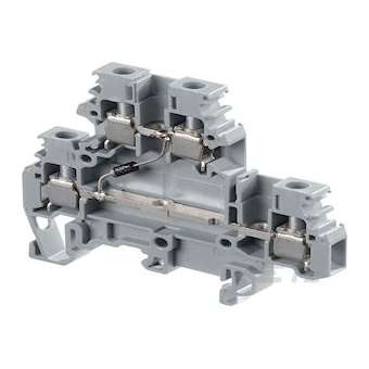 M4/6.Dd Borne vissé Porte Composant Gris|Entrelec-ENT1SNA115168R2300