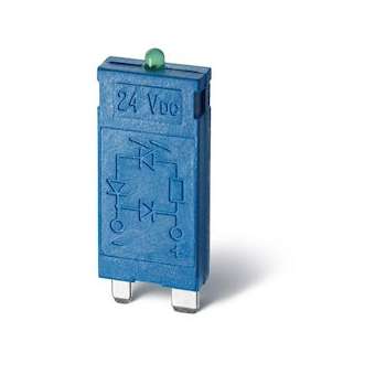 Module LED + diode 28 à 60 DC (+A2, polarité inverse) série 9563|Finder-FID9901906079