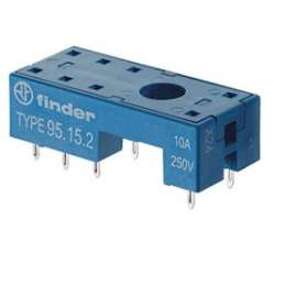 Support CI 12A 250V séries 4051,4052, 4061, bleu, étrier métallique|Finder-FID95152SMA