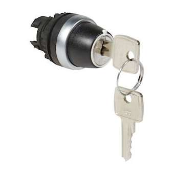 Bouton tournant non lum clé N°455 IP69 Osmoz composable - 3 positions fixes 45DE|Legrand-LEG023960