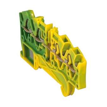 Bloc jonc Viking3 à ressort - 1 jonc/4 conduc -2entr/2sort-vert/jaune - pas 5|Legrand-LEG037212