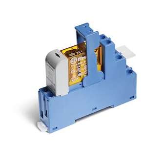 Interface 1RT 16A 24V DC sensible, étrier métalique, bornes à cage|Finder-FID486170240050SMA